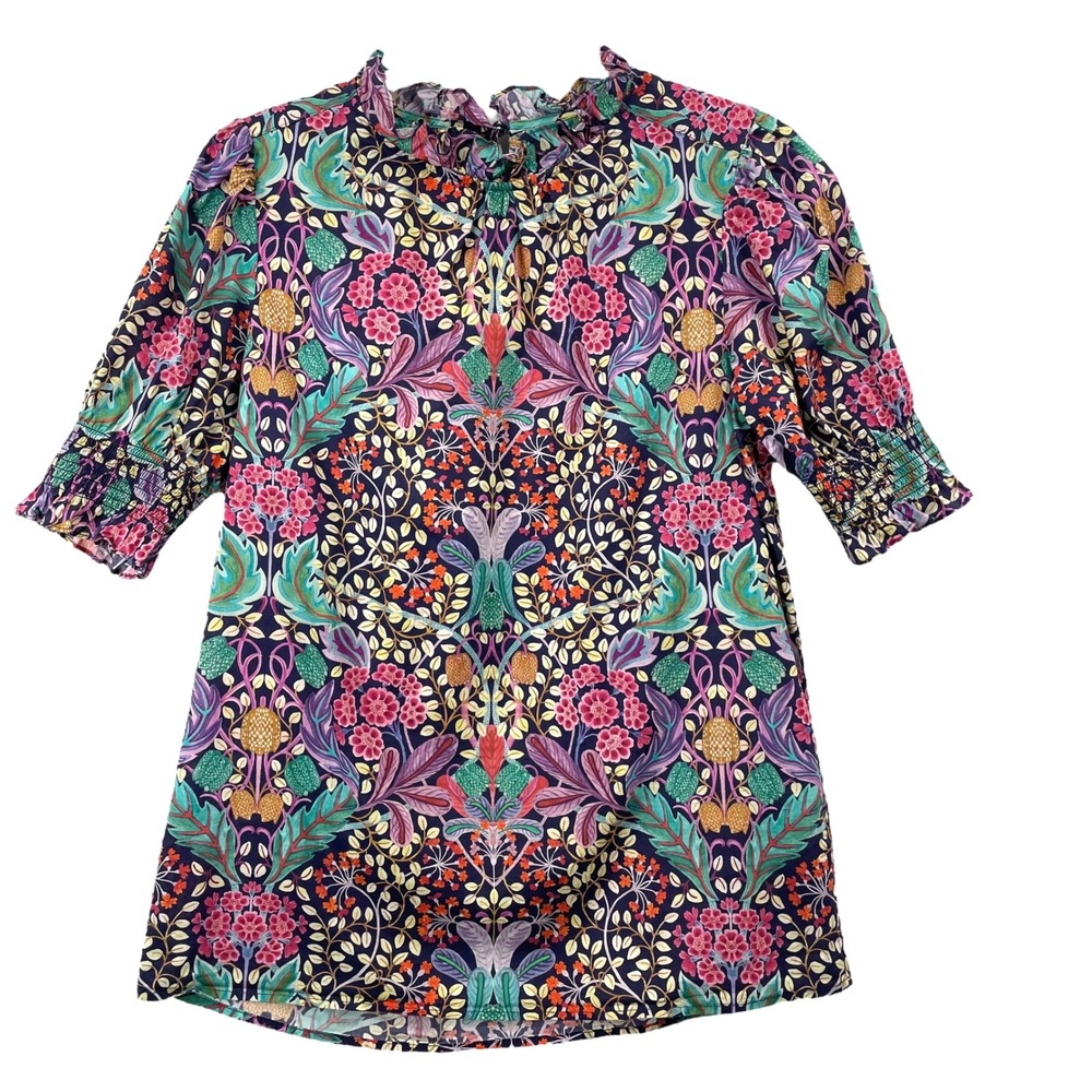 J. Crew Puff-sleeve top in Liberty Elm House floral Size XXS